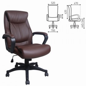 Кресло офисное BRABIX Enter EX-511 (коричневый) в Горячегорске - goryachegorsk.katalogmebeli.com | фото