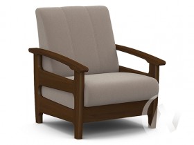 Кресло для отдыха Омега (орех лак/CATANIA COCOA) в Горячегорске - goryachegorsk.katalogmebeli.com | фото