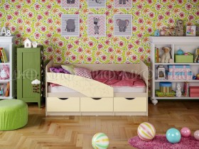 Кровать Бабочки 2,0м (Ваниль матовый) в Горячегорске - goryachegorsk.katalogmebeli.com | фото