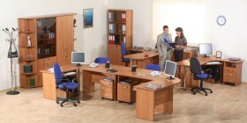 Мебель для персонала Альфа 61 Ольха в Горячегорске - goryachegorsk.katalogmebeli.com | фото